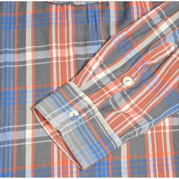 True Grit Multi Plaid 100% Cotton Flannel Long Sleeve Button Up Shirt Size 3XLT - Picture 3 of 10